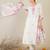 White embroidered pure cotton kurta trouser dupatta set