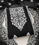 ethnic motifs embroidered unstitched dress material
