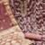 Chevron Printed Gotta Patti Organza Banarasi Unstitched Dress Material