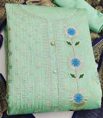 embroidered unstitched dress material