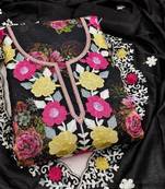 embroidered unstitched dress material