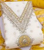 embroidered unstitched dress material