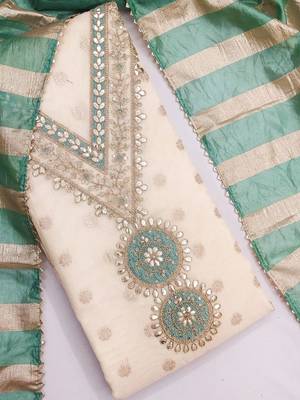 women printed & embroidered unstitched dress material 2