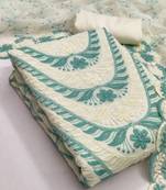 embroidered unstitched dress material