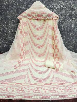 embroidered unstitched dress material 3