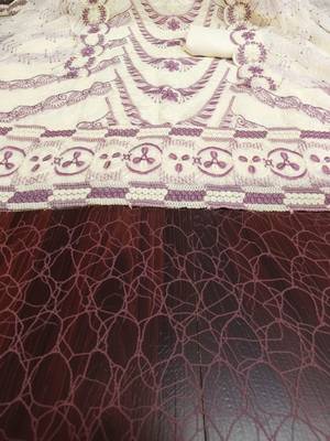 embroidered unstitched dress material 4