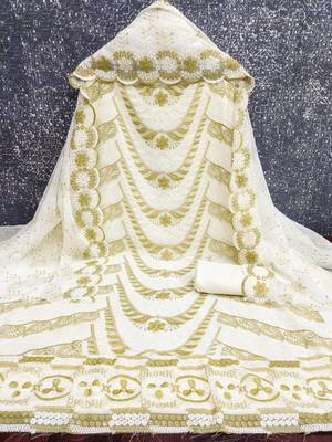 embroidered unstitched dress material 3
