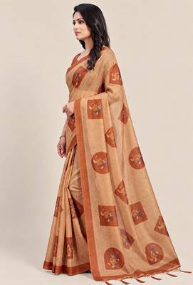 chiku erod soft with fancy digital print with tissue saree 3