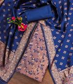 Woven Design Unstitched Dress Material