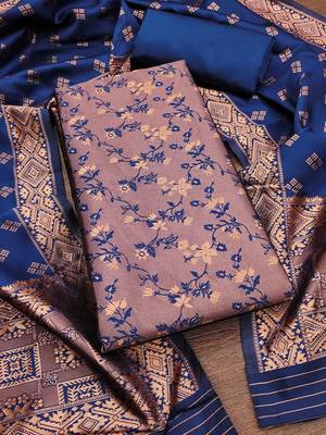 Woven Design Unstitched Dress Material 2
