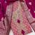 Pink Simmer Silk Jacquard With Embroidery Work Unstitched Dress Material
