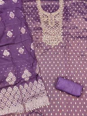 Embroidered Unstitched Dress Material 2