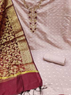 Embroidered Unstitched Dress Material 2