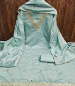 Embroidered Unstitched Dress Material