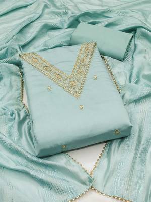 Embroidered Unstitched Dress Material 2