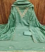 Embroidered Unstitched Dress Material