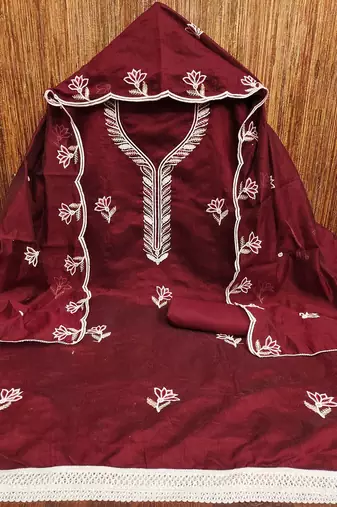Embroidered Unstitched Dress Material