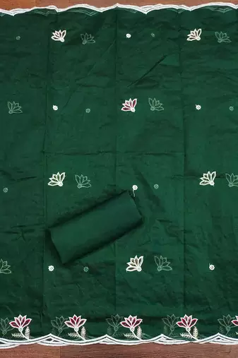 Embroidered Unstitched Dress Material