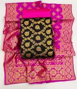 Ethnic Motifs Woven Design Banarasi jacquard Unstitched Dress Material