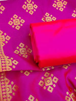 Ethnic Motifs Woven Design Banarasi jacquard Unstitched Dress Material 4