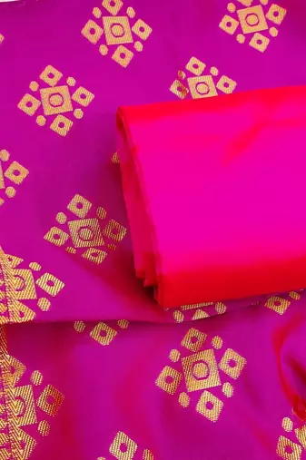 Ethnic Motifs Woven Design Banarasi jacquard Unstitched Dress Material