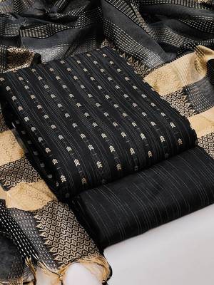 Ethnic Motifs Woven Design Unstitched Dress Material 1