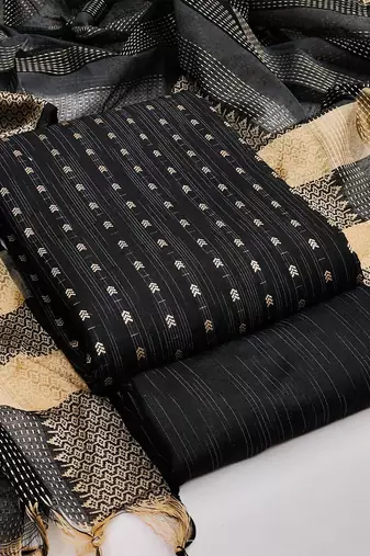 Ethnic Motifs Woven Design Unstitched Dress Material