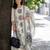 Off white printed pure cotton kurta trouser dupatta set