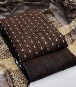 Ethnic Motifs Woven Design Zari Unstitched Dress Material