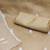 Beige & White Embroidered Organza Unstitched Dress Material