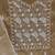 Beige & White Embroidered Organza Unstitched Dress Material