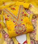 Embroidered Unstitched Dress Material