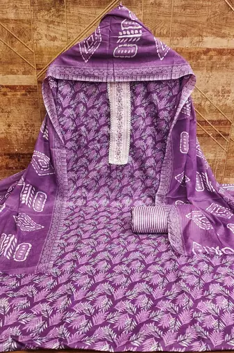 Floral Printed Unstitched Dress Material