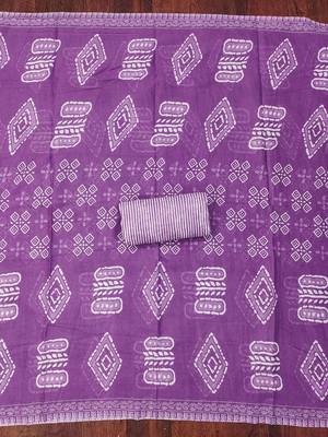 Floral Printed Unstitched Dress Material 4
