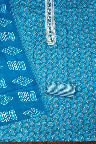 Floral Printed Unstitched Dress Material