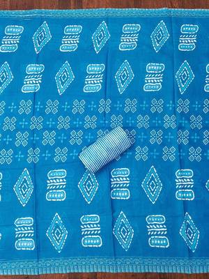 Floral Printed Unstitched Dress Material 4