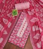 Floral Printed Unstitched Dress Material