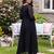 Black embroidered pure cotton kurta trouser dupatta set