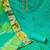 Green & Gold-Toned Unstitched Dress Material