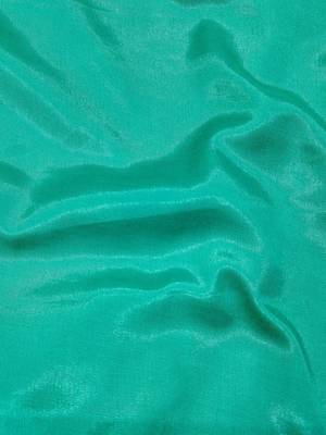 Green & Gold-Toned Unstitched Dress Material 4
