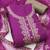 Floral Embroidered Sequinned Pure Cotton Semi-Stitched Dress Material
