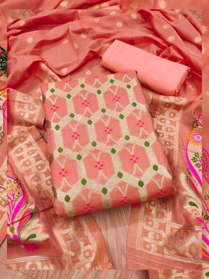 ethnic motifs printed unstitched dress material 2