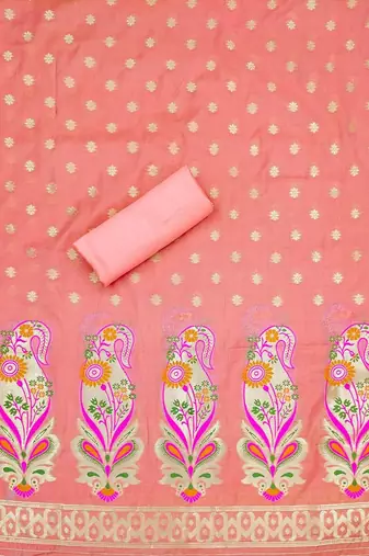 Ethnic Motifs Printed Unstitched Dress Material