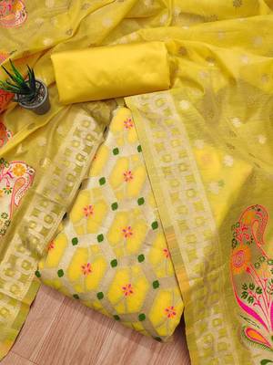 ethnic motifs printed unstitched dress material 1