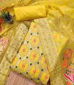 ethnic motifs printed unstitched dress material