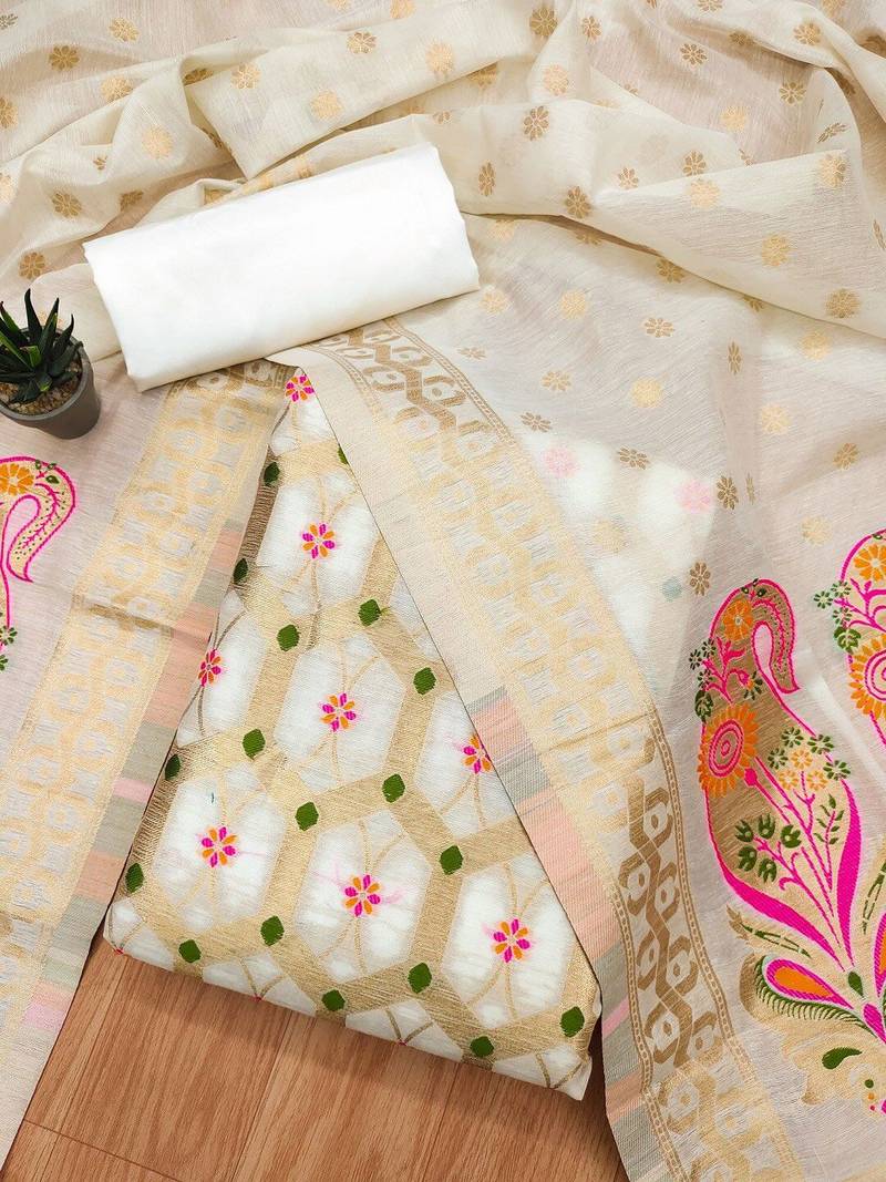 Printed Unstitched Dress Material