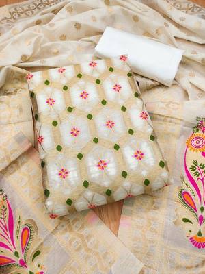 printed unstitched dress material 2