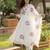 Off white printed pure cotton kurta trouser dupatta set