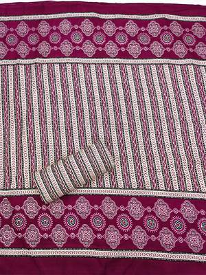 Ethnic Motif Printed Unstitched Dress Material 4