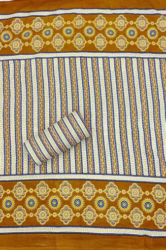 Ethnic Motifs Printed Unstitched Dress Material